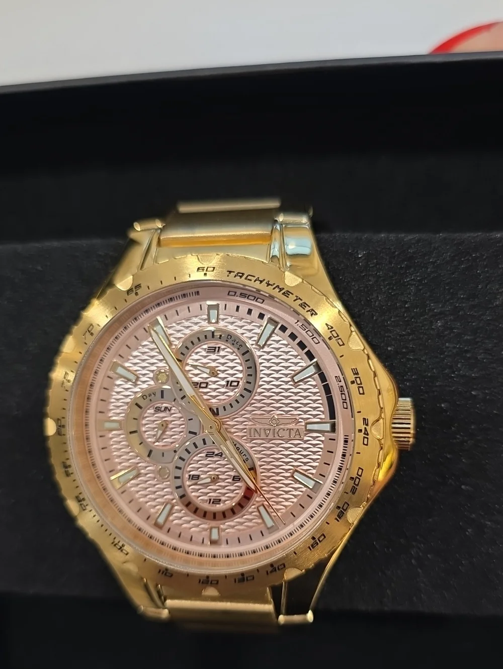 564. Invicta Aviator Men's Watch - 44mm. Gold (50105)